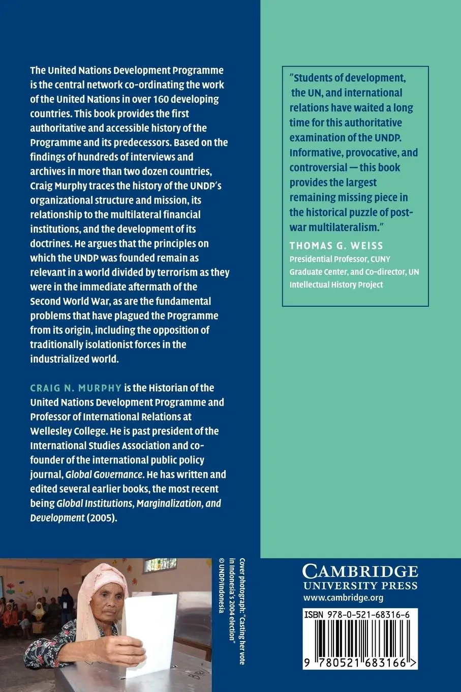 Rückseite: 9780521683166 | The United Nations Development Programme | A Better Way? | Murphy