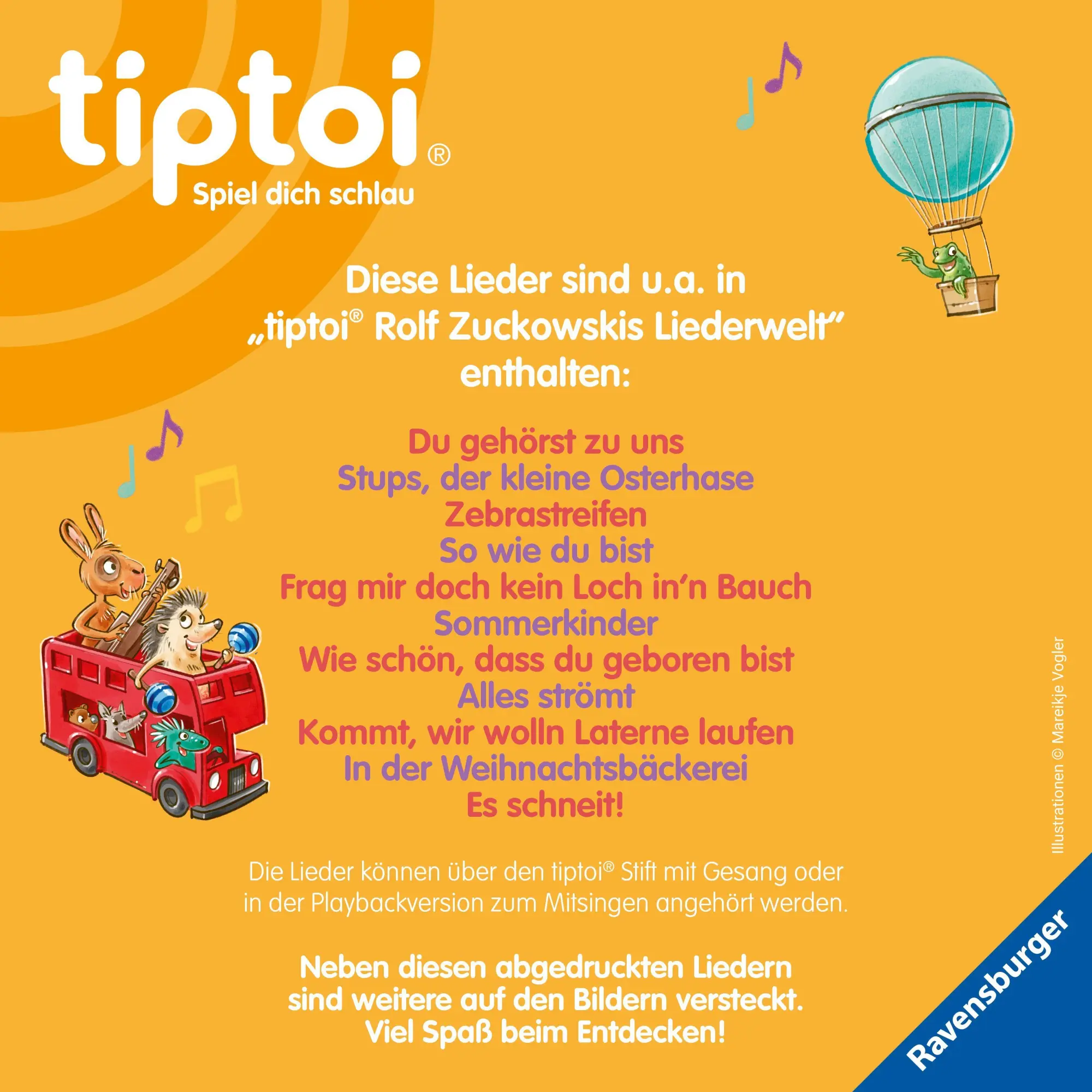 Bild: 9783473493166 | tiptoi® Liederbücher - Rolf Zuckowskis Liederwelt | Zuckowski (u. a.)