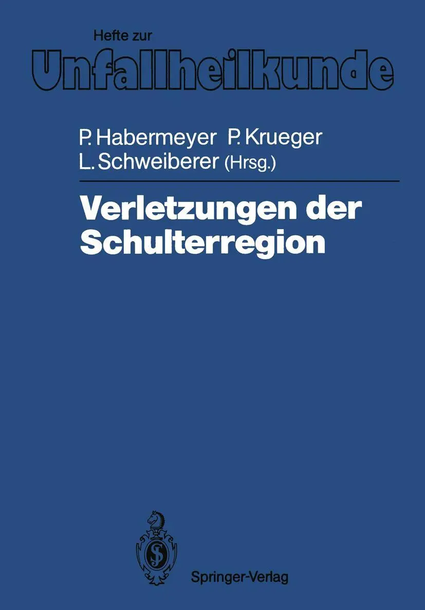 Cover: 9783540193166 | Verletzungen der Schulterregion | Peter Habermeyer (u. a.) | Buch