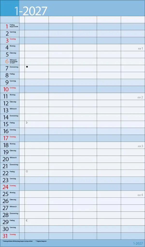 Bild: 9783819303166 | Familientimer 18 Monate 2027/2028 | Verlag Korsch | Kalender | 20 S.
