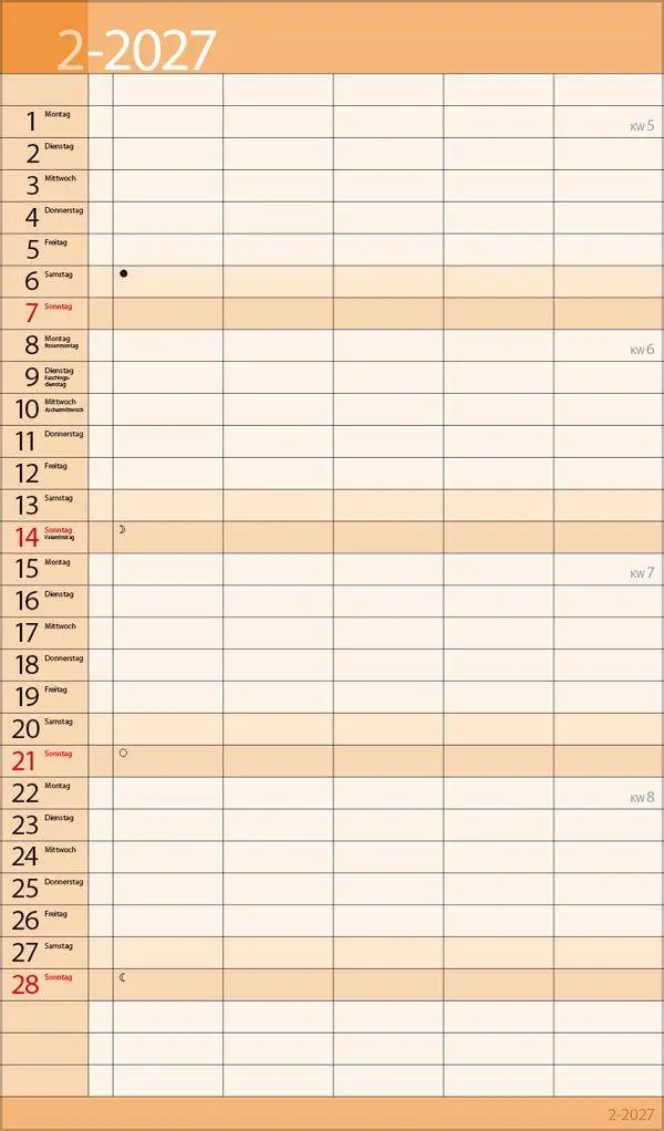 Bild: 9783819303166 | Familientimer 18 Monate 2027/2028 | Verlag Korsch | Kalender | 20 S.
