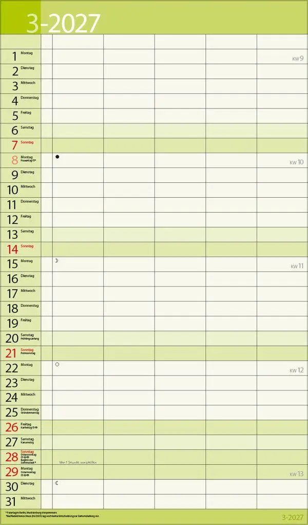 Bild: 9783819303166 | Familientimer 18 Monate 2027/2028 | Verlag Korsch | Kalender | 20 S.