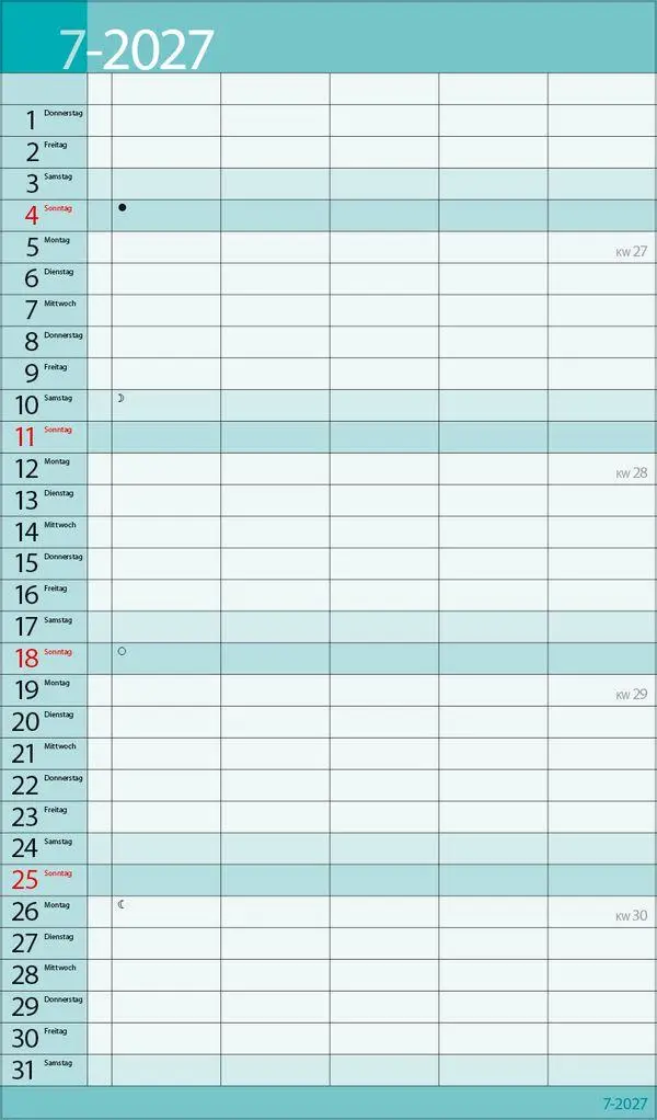 Bild: 9783819303166 | Familientimer 18 Monate 2027/2028 | Verlag Korsch | Kalender | 20 S.