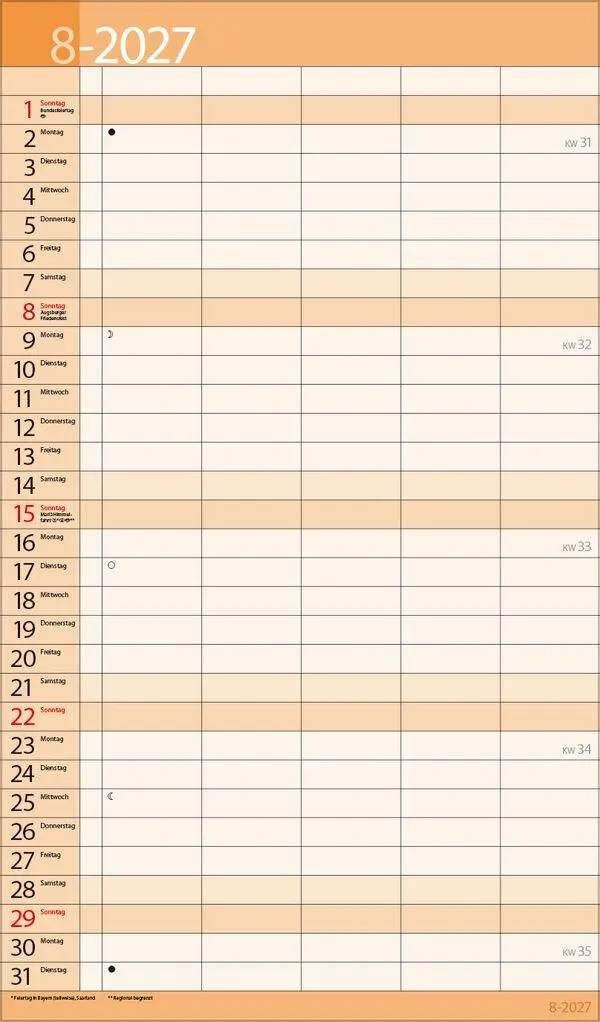 Bild: 9783819303166 | Familientimer 18 Monate 2027/2028 | Verlag Korsch | Kalender | 20 S.