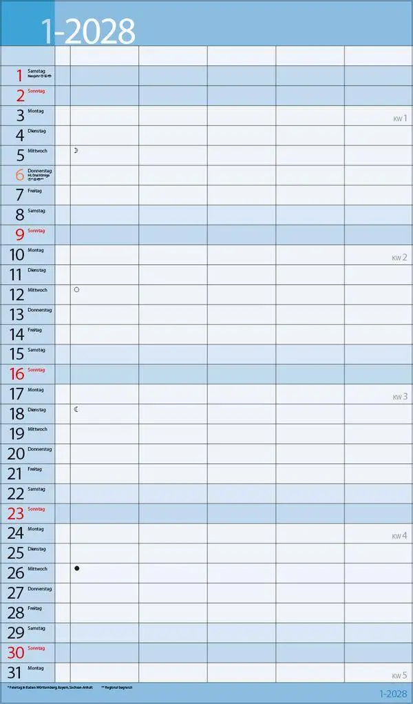 Bild: 9783819303166 | Familientimer 18 Monate 2027/2028 | Verlag Korsch | Kalender | 20 S.