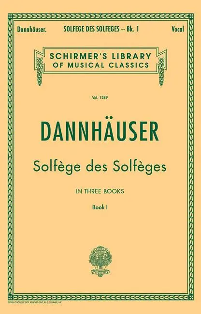 Cover: 9780793553266 | Solfege Des Solfeges - Book I | A.L. Dannhauser | Broschüre | Buch