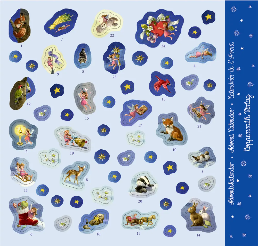 Bild: 4050003953366 | Sticker-Adventskalender | Einhorn im Zauberwald | Ute Simon | Kalender