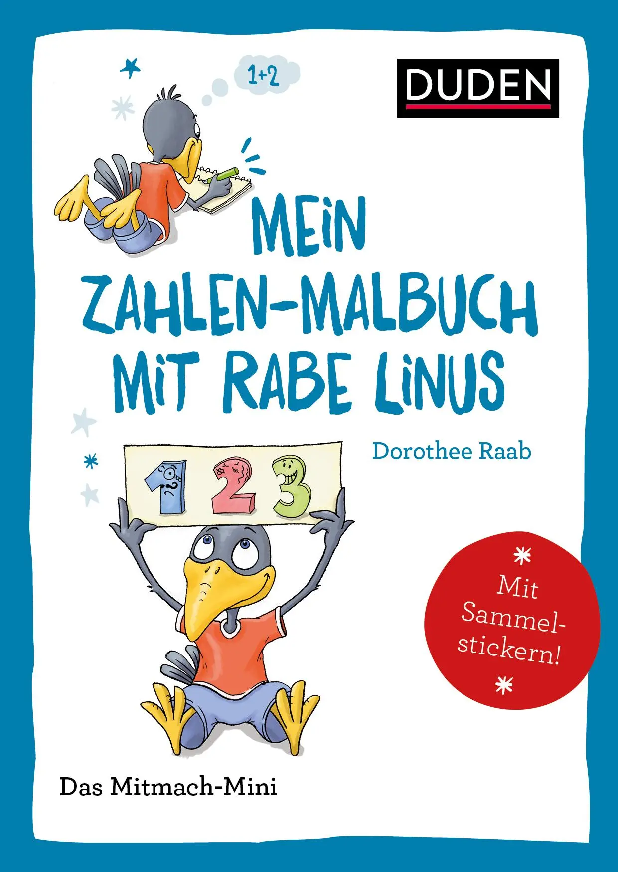 Cover: 9783411853366 | Duden Minis (Band 37)  Mein Zahlen-Malbuch mit Rabe Linus / VE3