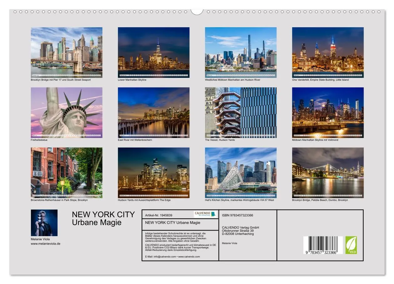Bild: 9783457323366 | NEW YORK CITY Urbane Magie (hochwertiger Premium Wandkalender 2026...