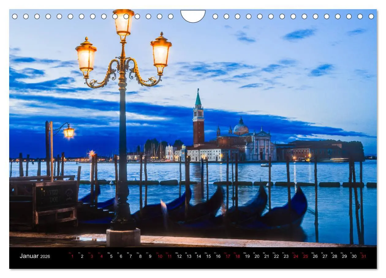 Bild: 9783457703366 | Venedig - Paläste, Brücken und Kanäle (Wandkalender 2026 DIN A4...