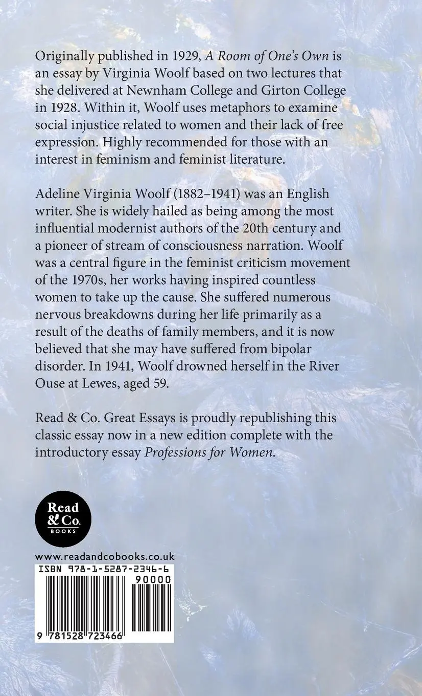Rückseite: 9781528723466 | A Room of One's Own | Virginia Woolf | Buch | Englisch | 2023