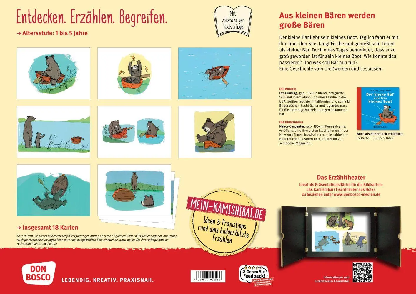Bild: 4260694923566 | Der kleine Bär und sein kleines Boot. Kamishibai Bildkartenset | Box