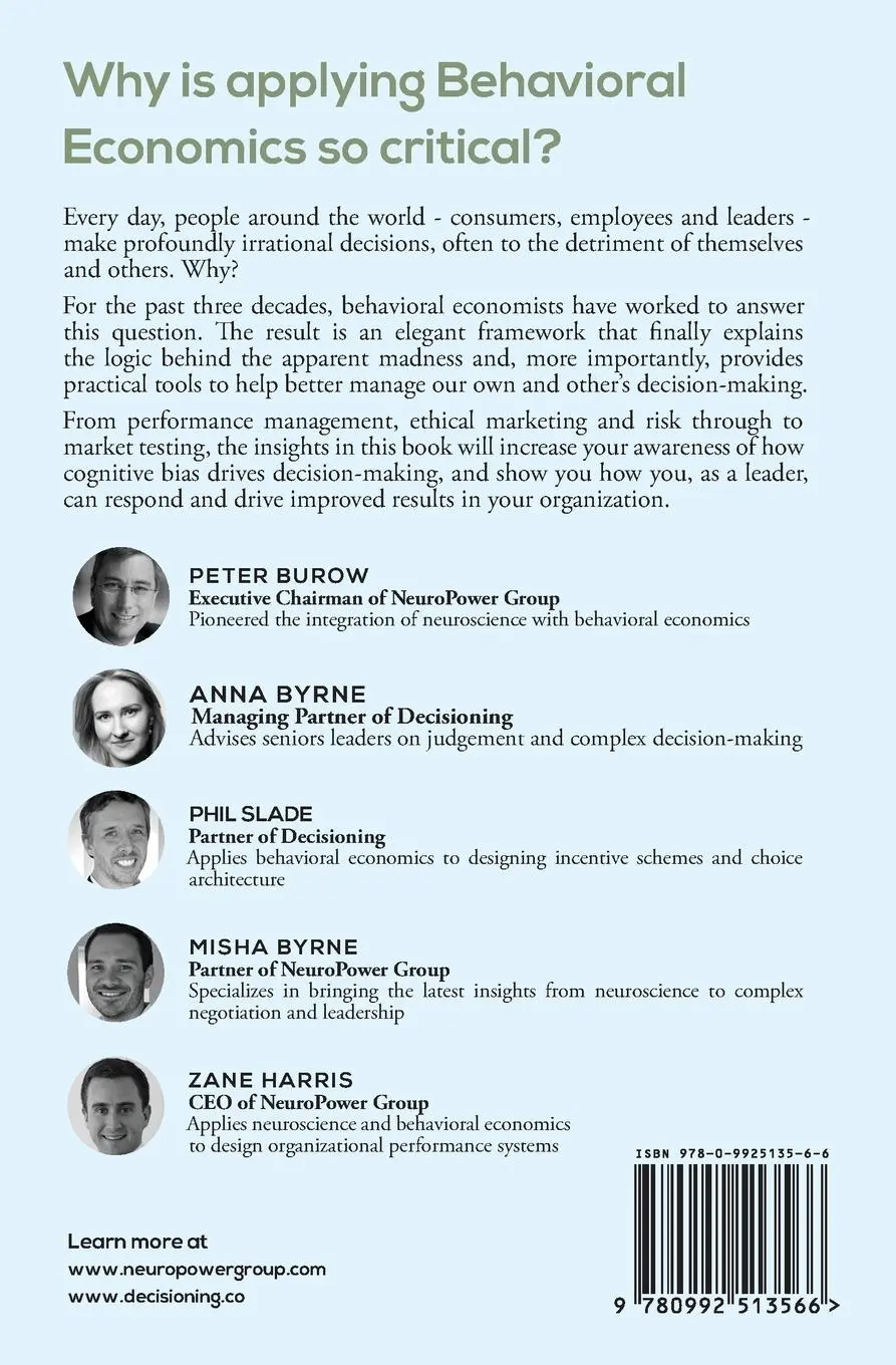 Rückseite: 9780992513566 | Behavioural Economics for Business | Peter Burow | Taschenbuch | 2016