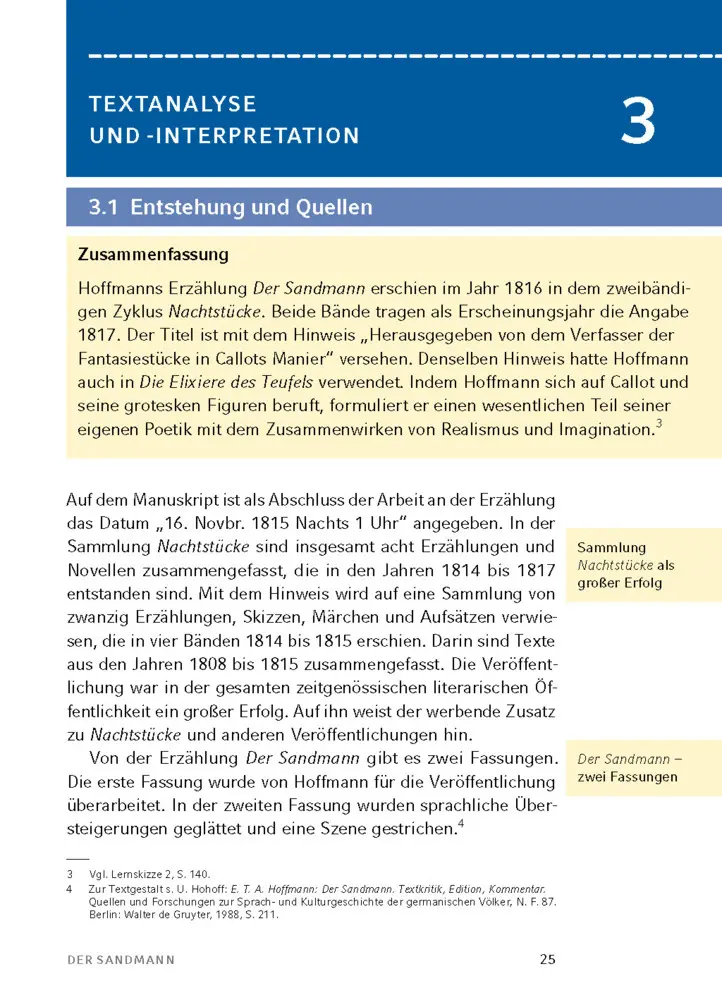Bild: 9783129303566 | Der Sandmann von E.T.A. Hoffmann - Textanalyse und Interpretation