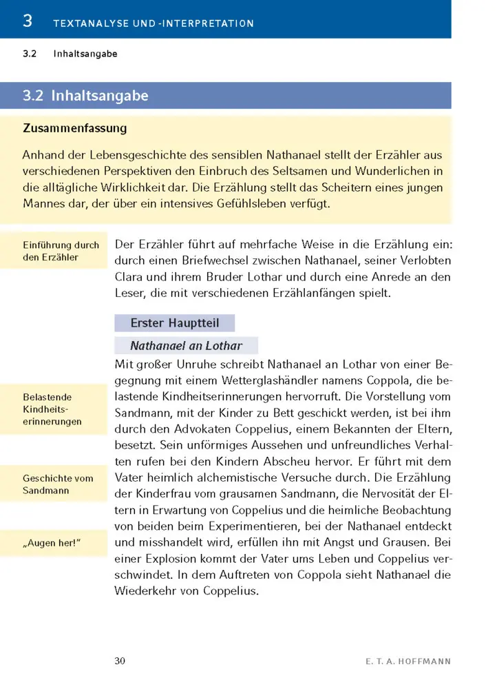 Bild: 9783129303566 | Der Sandmann von E.T.A. Hoffmann - Textanalyse und Interpretation