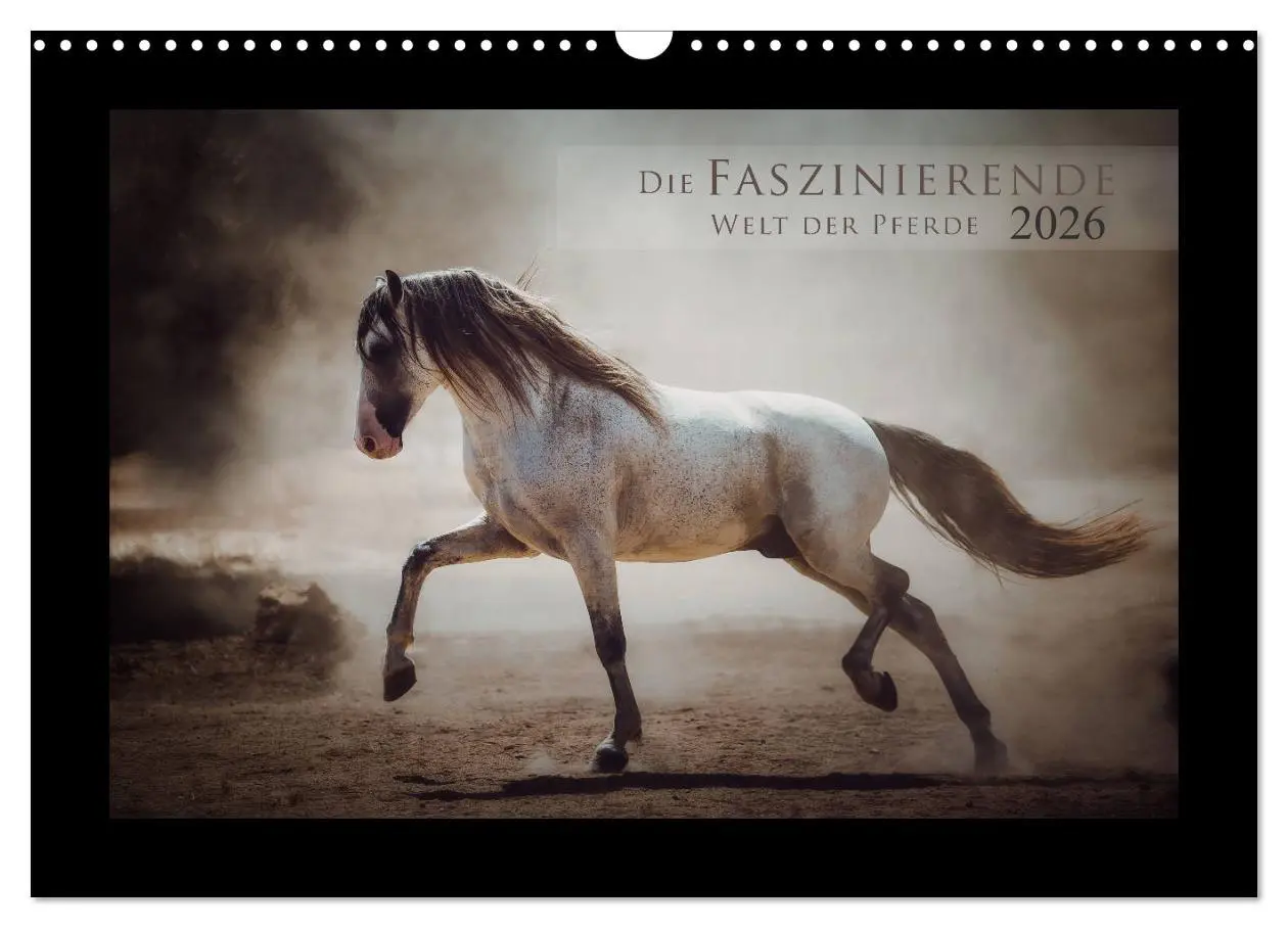 Cover: 9783457923566 | Die Faszinierende Welt der Pferde (Wandkalender 2026 DIN A3 quer),...