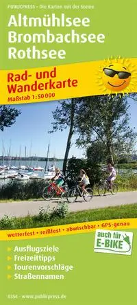 Cover: 9783747303566 | Altmühlsee - Brombachsee - Rothsee 1 : 50 000 | (Land-)Karte | Deutsch