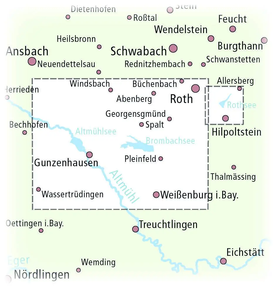 Bild: 9783747303566 | Altmühlsee - Brombachsee - Rothsee 1 : 50 000 | (Land-)Karte | Deutsch