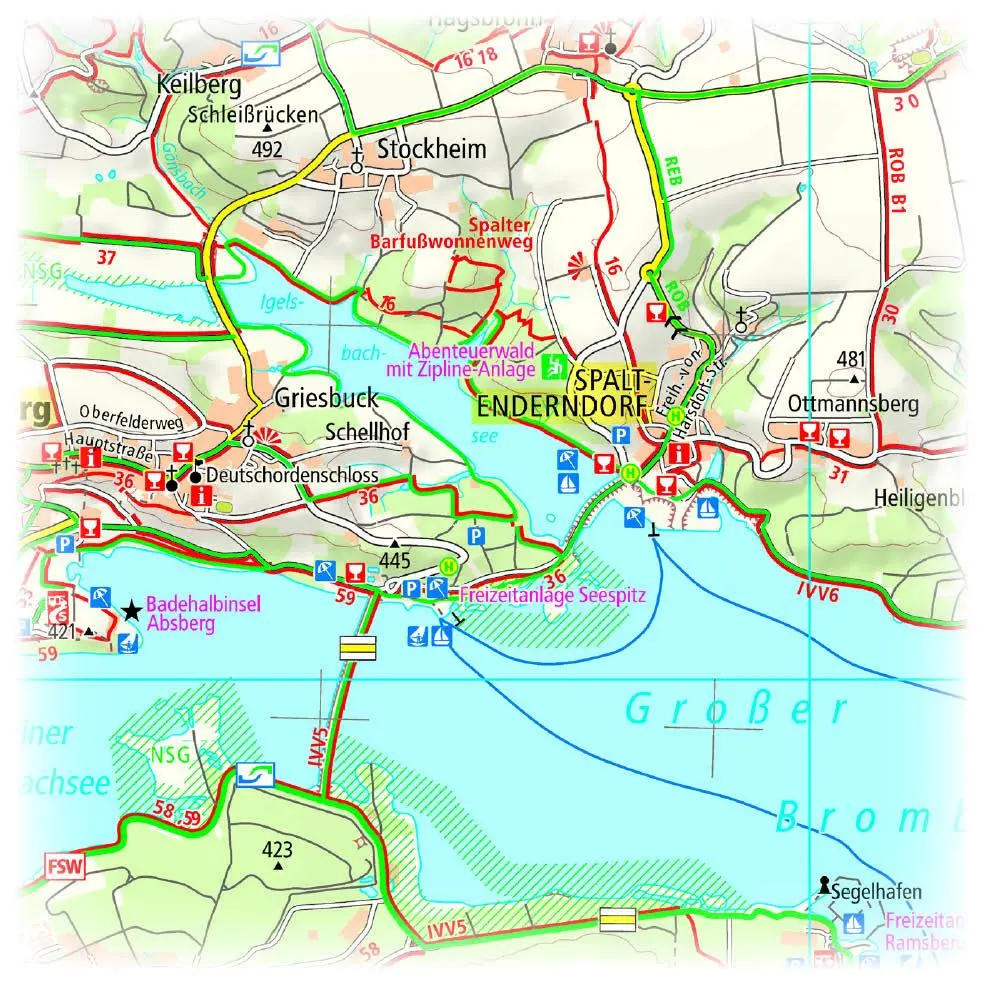 Bild: 9783747303566 | Altmühlsee - Brombachsee - Rothsee 1 : 50 000 | (Land-)Karte | Deutsch
