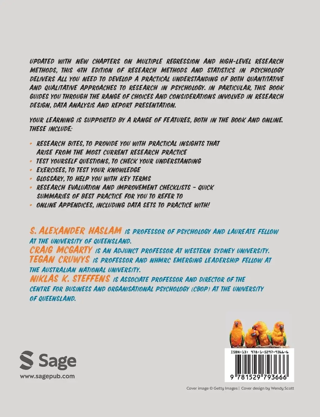 Rückseite: 9781529793666 | Research Methods and Statistics in Psychology | Haslam (u. a.) | Buch