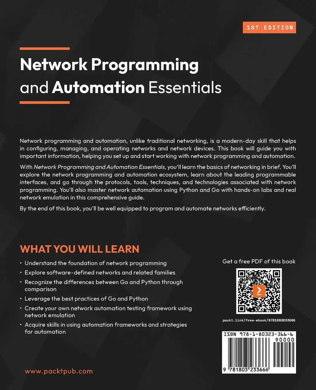 Rückseite: 9781803233666 | Network Programming and Automation Essentials | Claus Töpke | Buch
