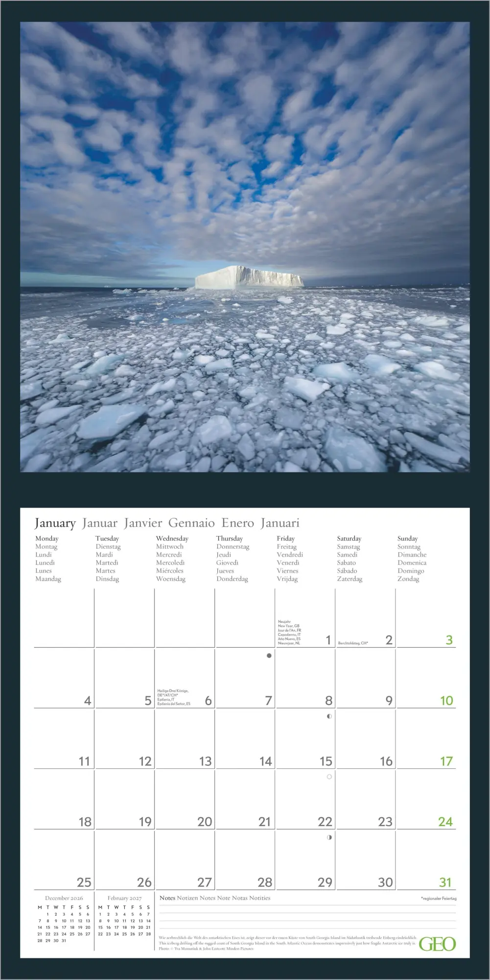 Bild: 4069095013766 | GEO Beautiful World 2027 | Neumann Verlage GmbH &amp; Co KG | Kalender
