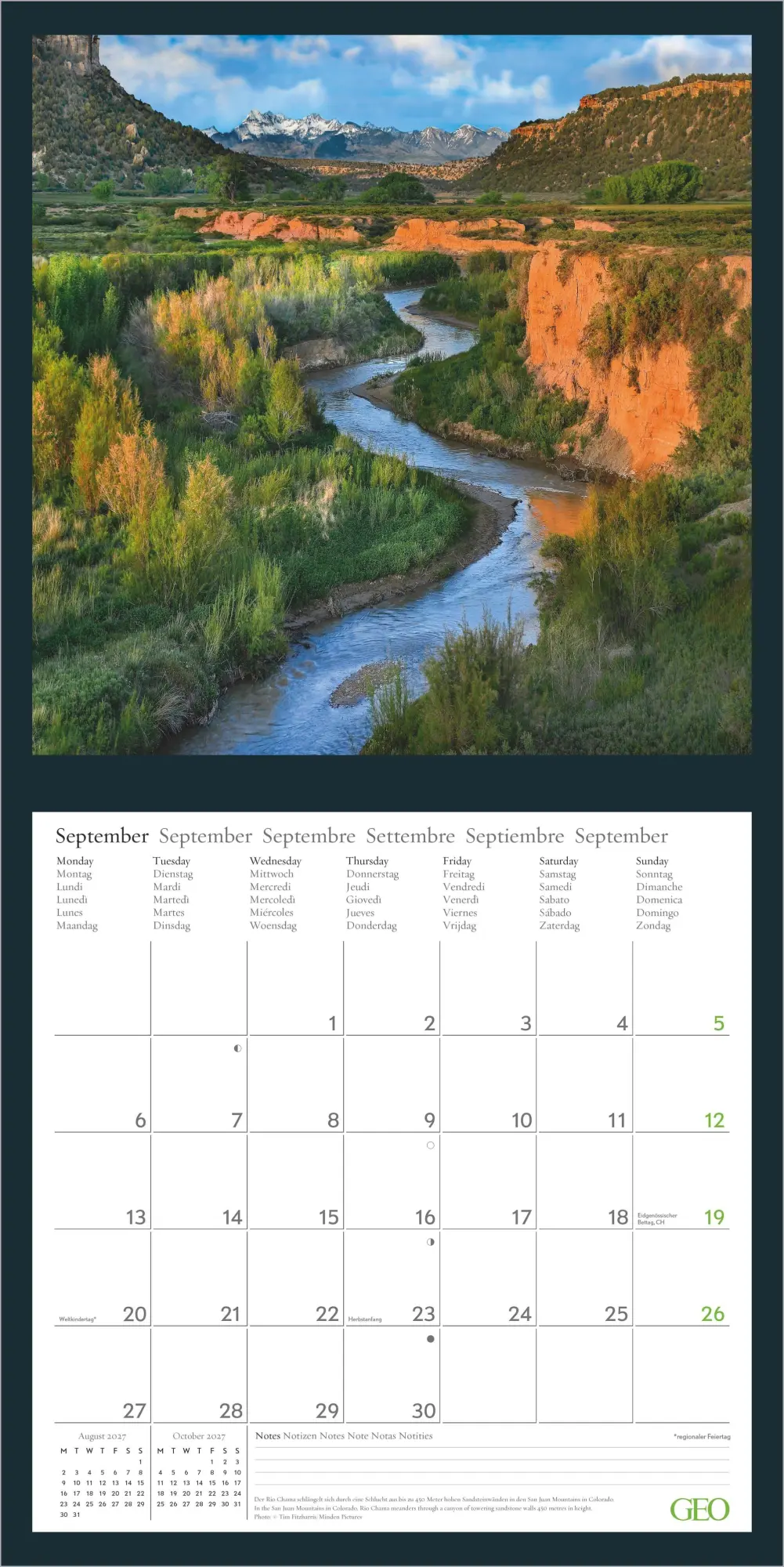 Bild: 4069095013766 | GEO Beautiful World 2027 | Neumann Verlage GmbH &amp; Co KG | Kalender