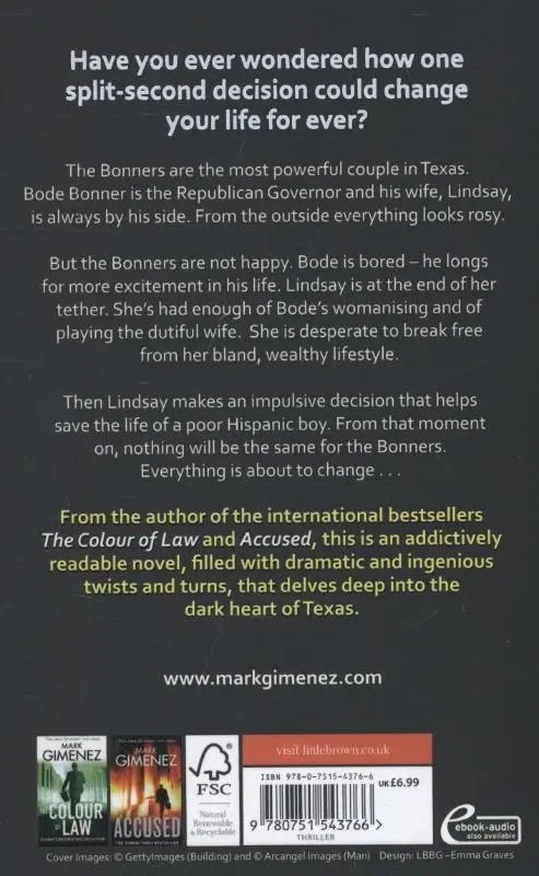 Rückseite: 9780751543766 | The Governor's Wife | Mark Gimenez | Taschenbuch | 541 S. | Englisch