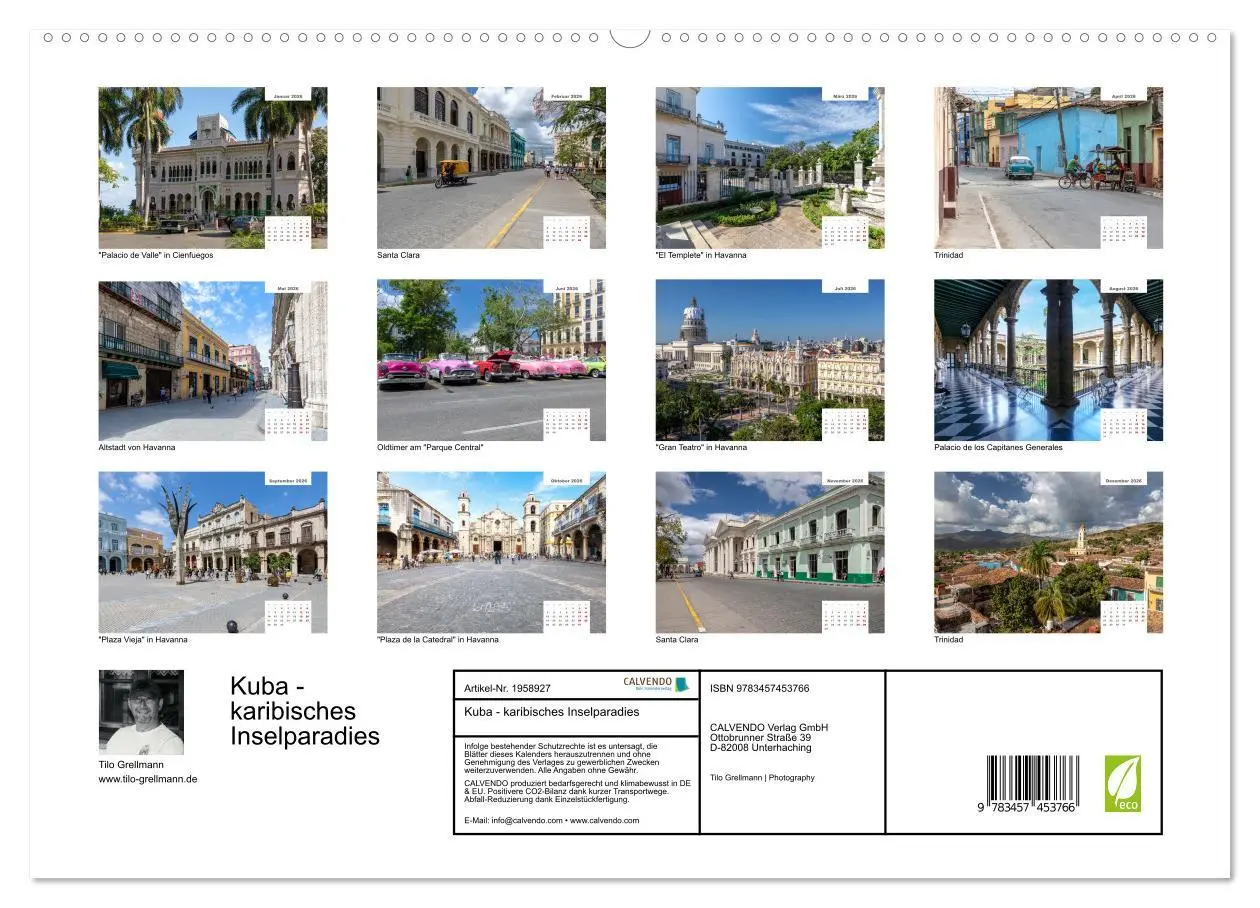 Bild: 9783457453766 | Kuba - karibisches Inselparadies (hochwertiger Premium Wandkalender...