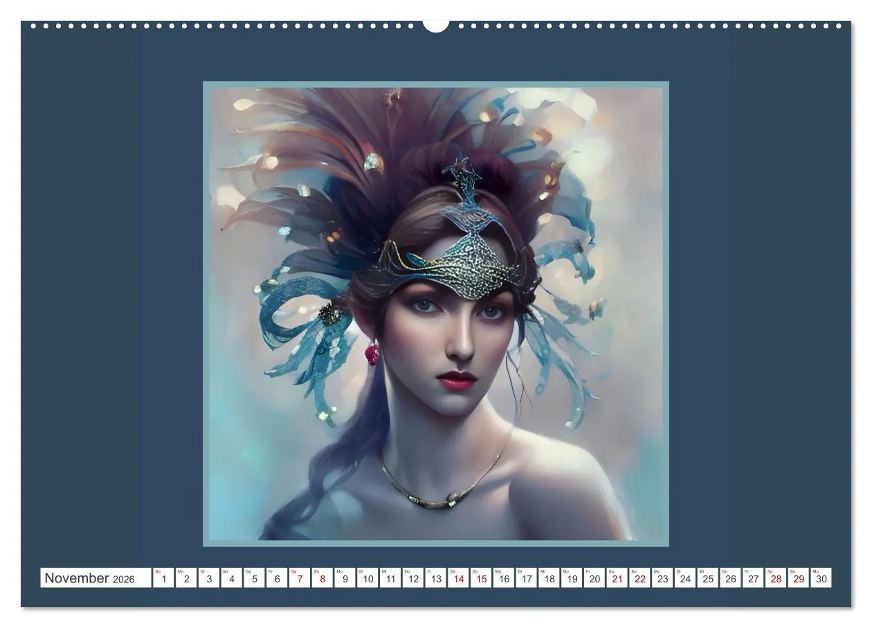 Bild: 9783457523766 | Kopfschmuck - extravagant und voller Fantasie (Wandkalender 2026...