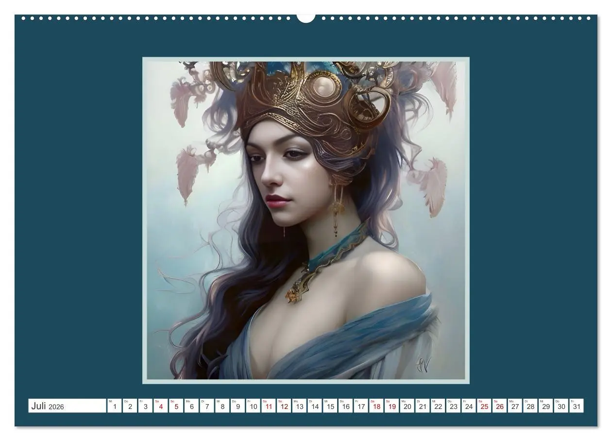 Bild: 9783457523766 | Kopfschmuck - extravagant und voller Fantasie (Wandkalender 2026...