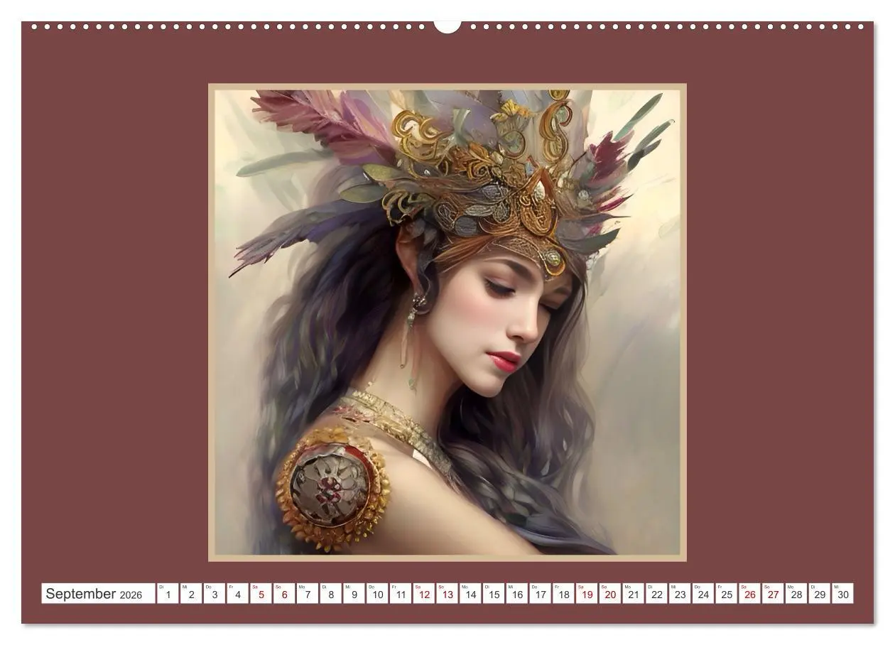 Bild: 9783457523766 | Kopfschmuck - extravagant und voller Fantasie (Wandkalender 2026...