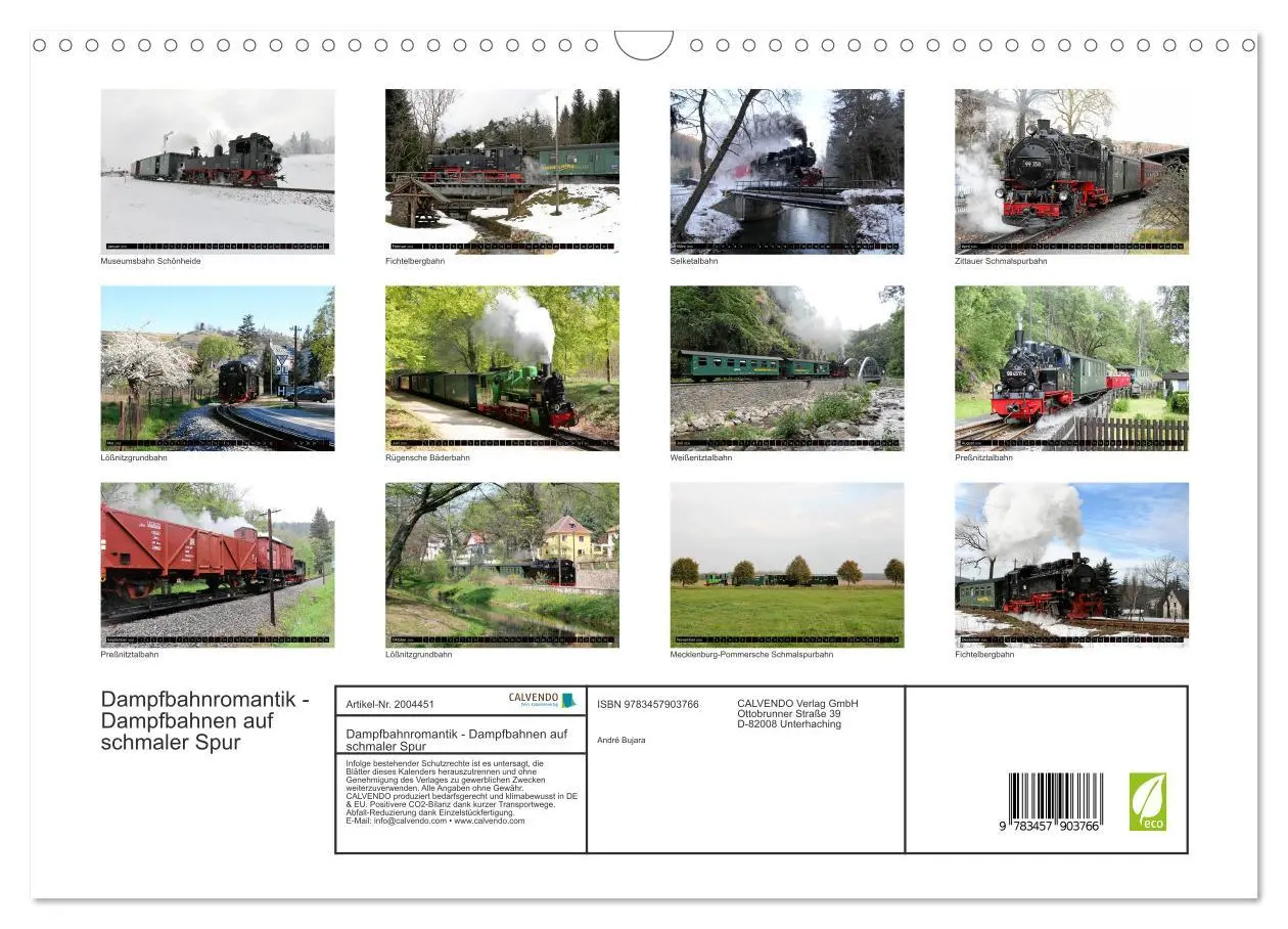Bild: 9783457903766 | Dampfbahnromantik - Dampfbahnen auf schmaler Spur (Wandkalender...