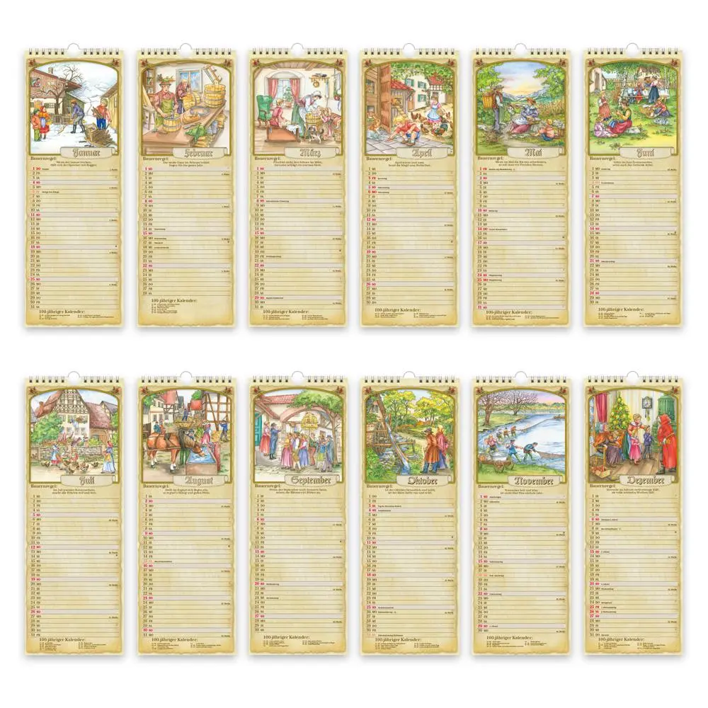 Bild: 9783988023766 | Trötsch Maxi-Streifenkalender Bauernkalender 2026 mit...
