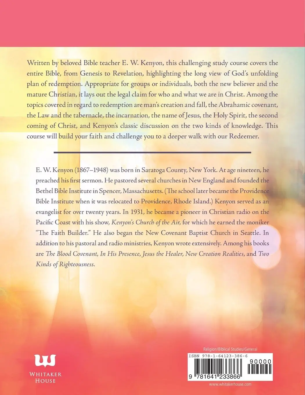 Rückseite: 9781641233866 | The Bible in the Light of Our Redemption | Basic Bible Course | Kenyon