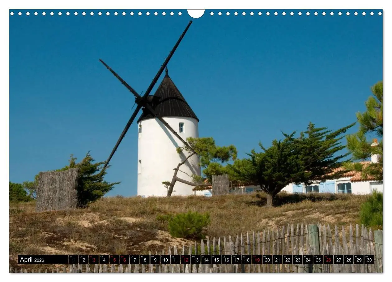 Bild: 9783516223866 | Windmühlen in Europa (Wandkalender 2026 DIN A3 quer), CALVENDO...