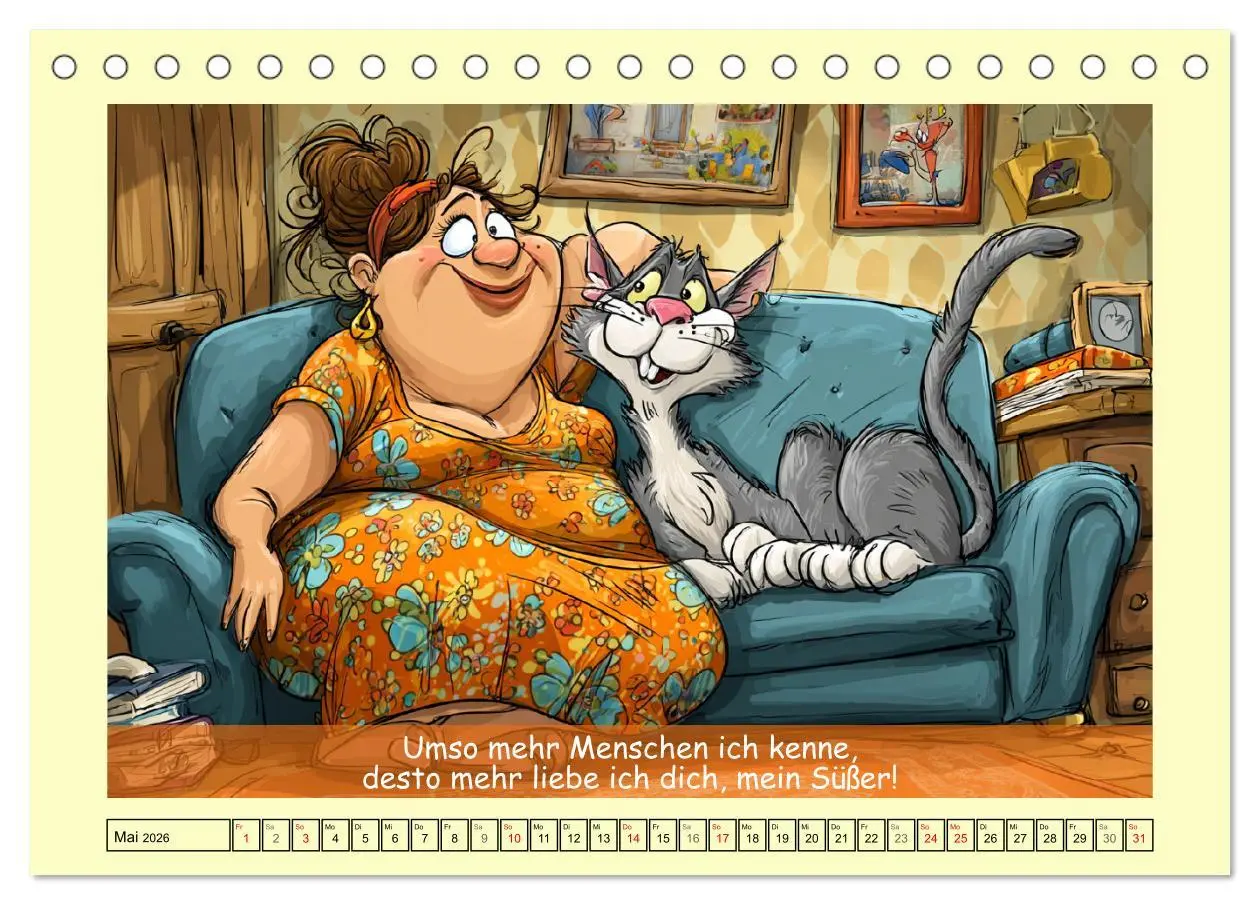 Bild: 9783516603866 | Katzen und Frauen. Lustige Cartoons vom täglichen Chaos...