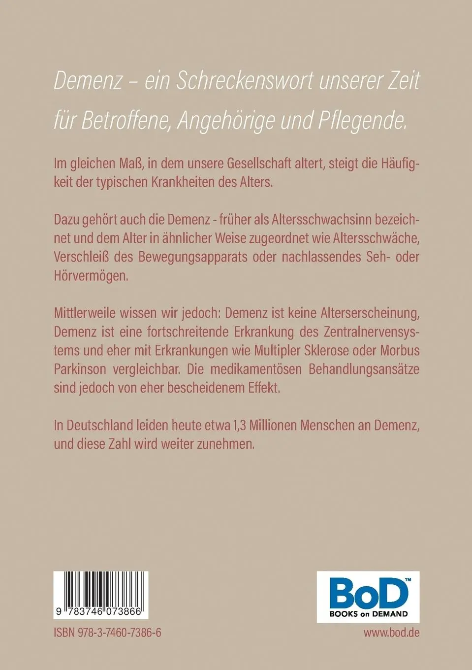 Rückseite: 9783746073866 | Der Alltag mit demenzerkrankten Menschen | Monika Hammerla | Buch