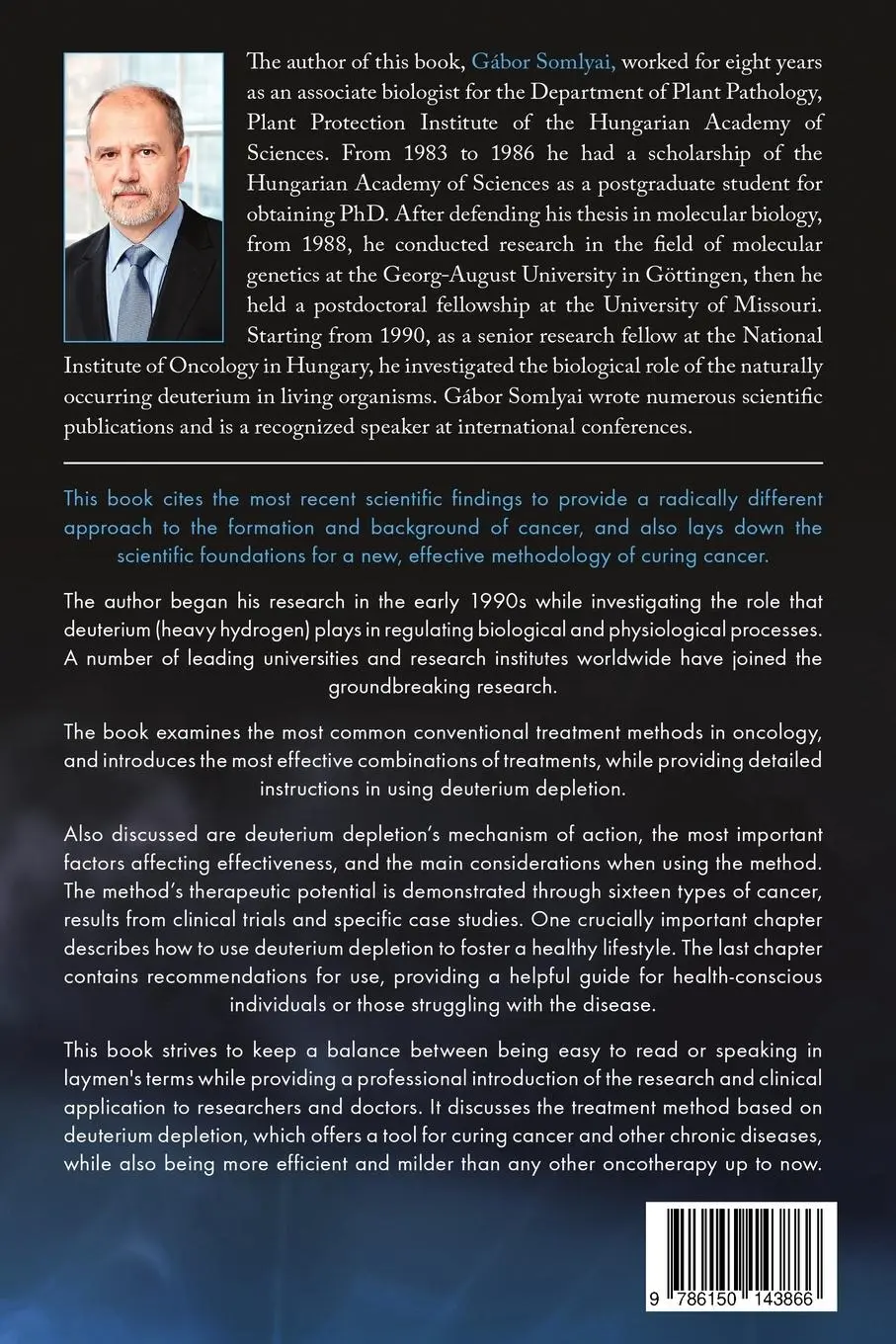 Rückseite: 9786150143866 | Deuterium Depletion | A New Way in Curing Cancer and Preserving Health