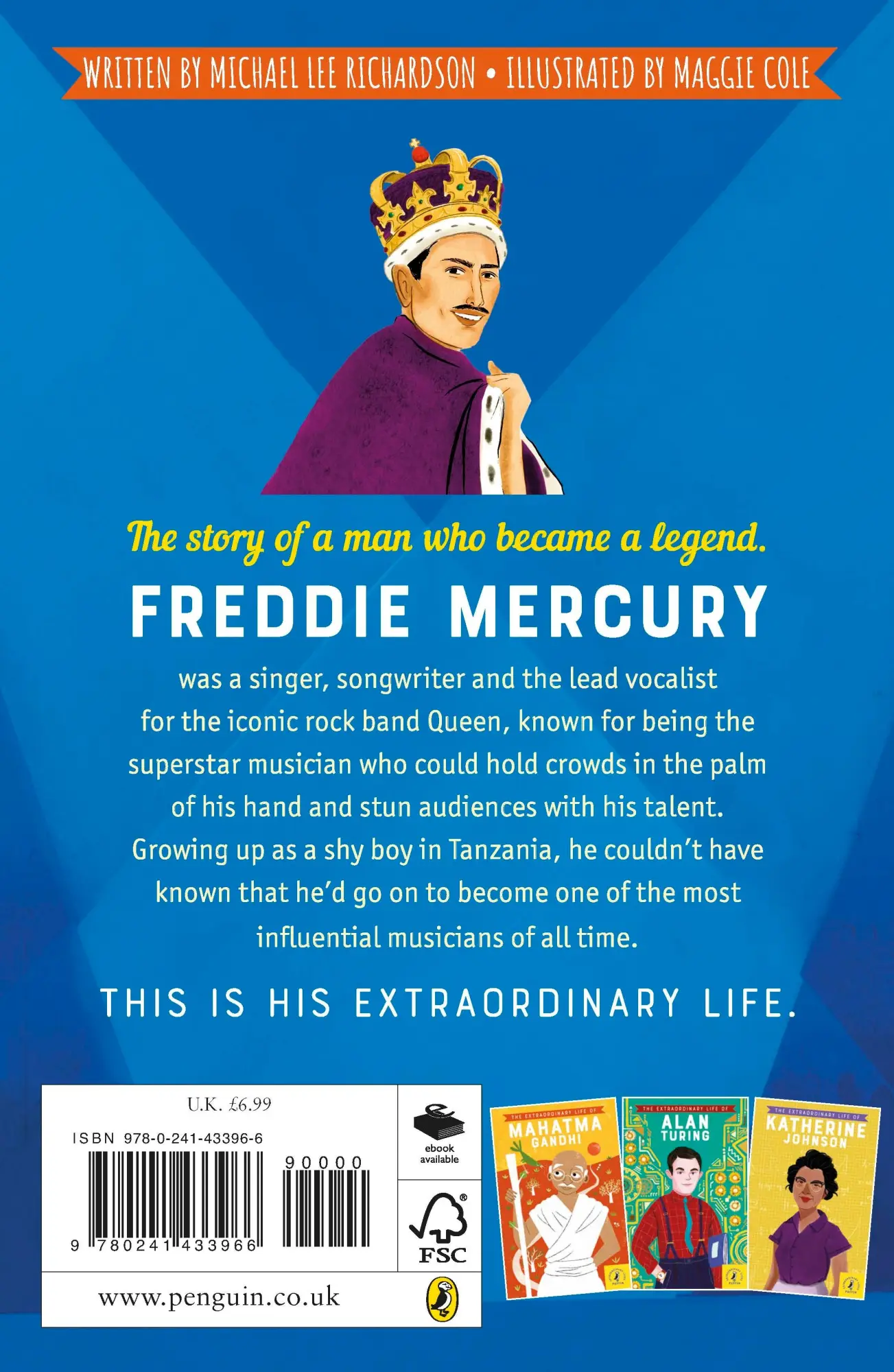 Rückseite: 9780241433966 | The Extraordinary Life of Freddie Mercury | Michael Lee Richardson