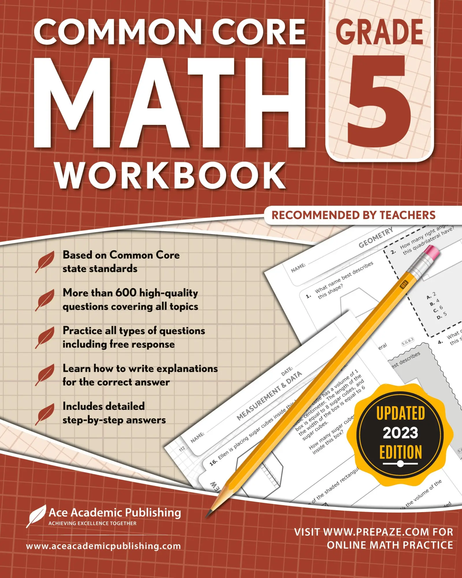 Cover: 9781949383966 | Common Core Math Workbook | Grade 5 | Ace Academic Publishing | Buch