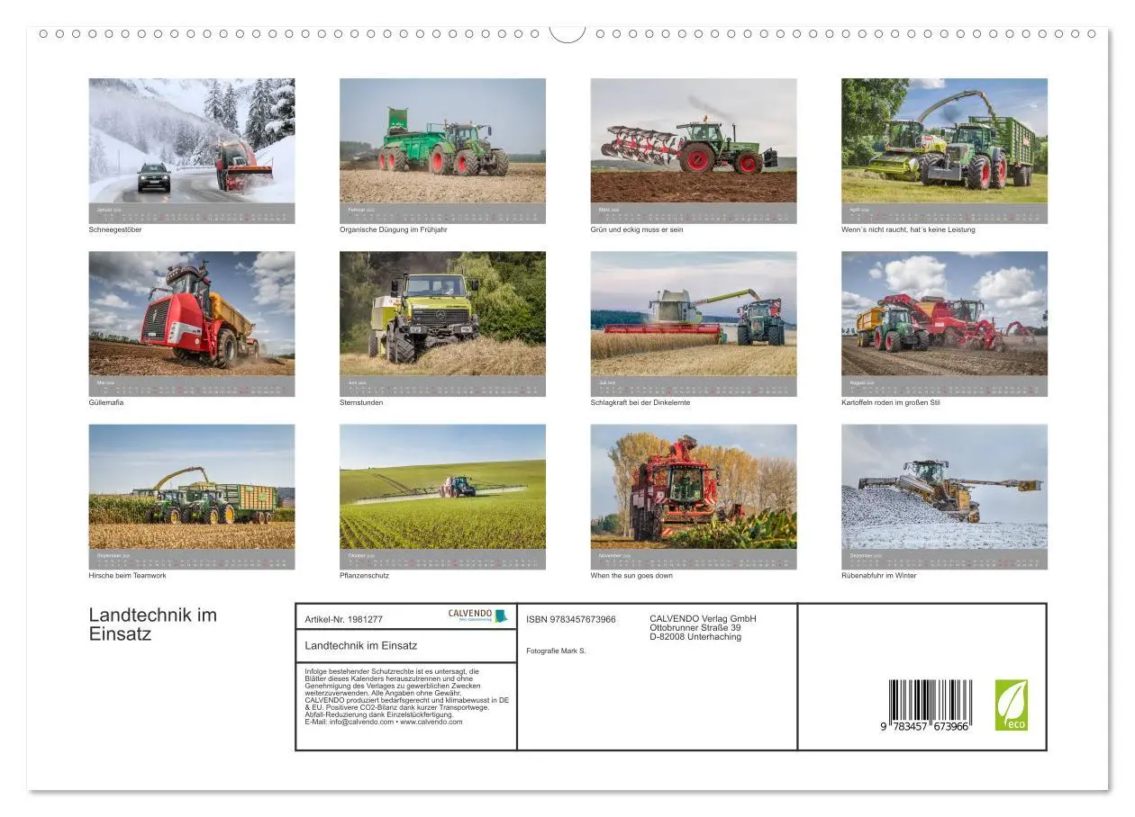 Bild: 9783457673966 | Landtechnik im Einsatz (hochwertiger Premium Wandkalender 2026 DIN...