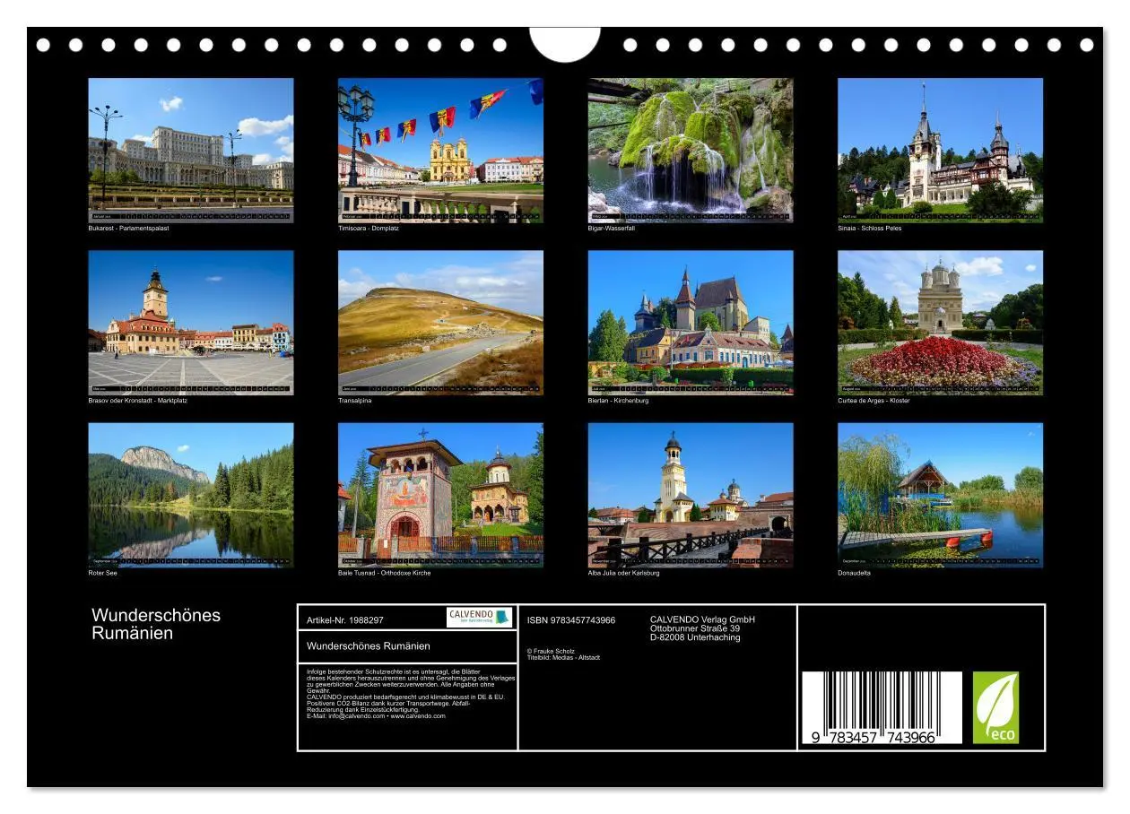 Bild: 9783457743966 | Wunderschönes Rumänien (Wandkalender 2026 DIN A4 quer), CALVENDO...