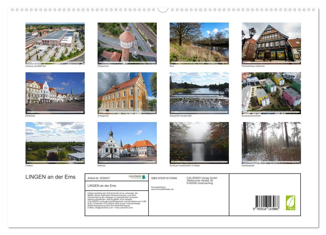 Bild: 9783516143966 | LINGEN an der Ems (hochwertiger Premium Wandkalender 2026 DIN A2...