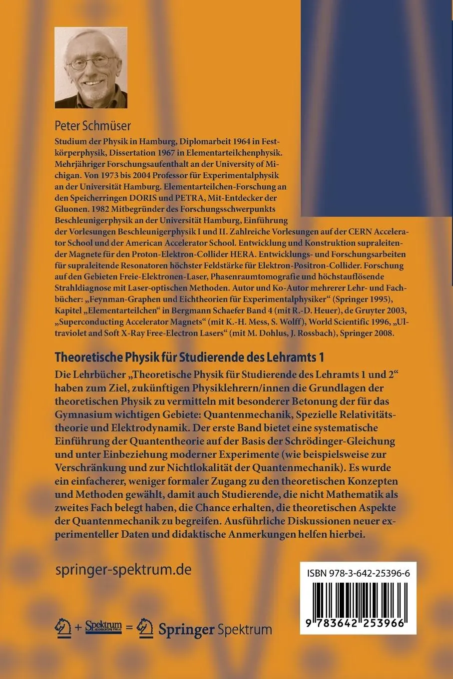 Rückseite: 9783642253966 | Theoretische Physik für Studierende des Lehramts 1 | Quantenmechanik