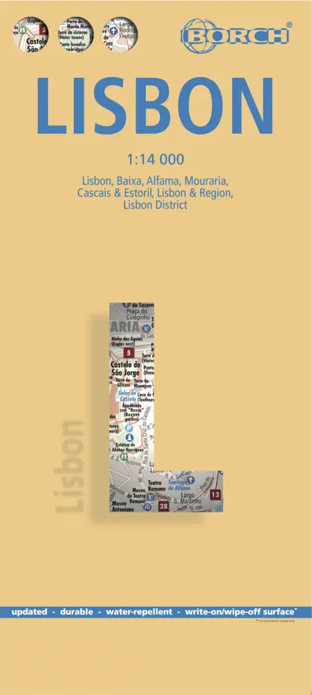Cover: 9783866093966 | Borch Map Lissabon. Lisboa. Lisbon | (Land-)Karte | 2 S. | Deutsch