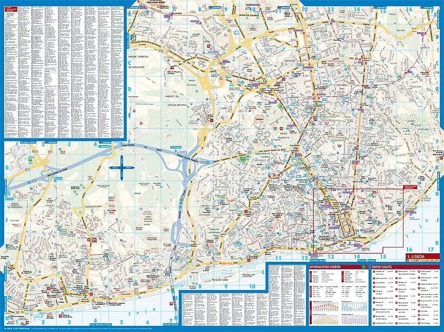 Bild: 9783866093966 | Borch Map Lissabon. Lisboa. Lisbon | (Land-)Karte | 2 S. | Deutsch