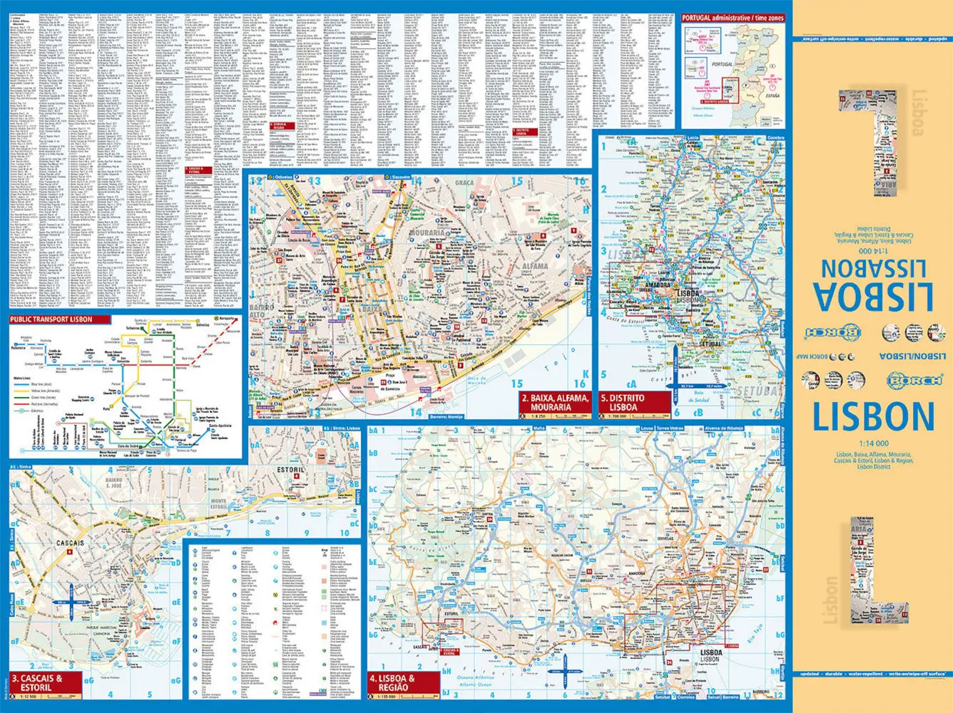 Bild: 9783866093966 | Borch Map Lissabon. Lisboa. Lisbon | (Land-)Karte | 2 S. | Deutsch