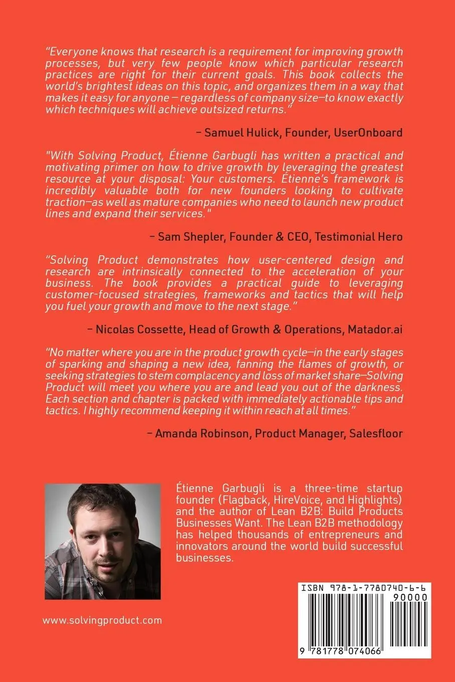 Rückseite: 9781778074066 | Solving Product | Étienne Garbugli | Taschenbuch | Englisch | 2023