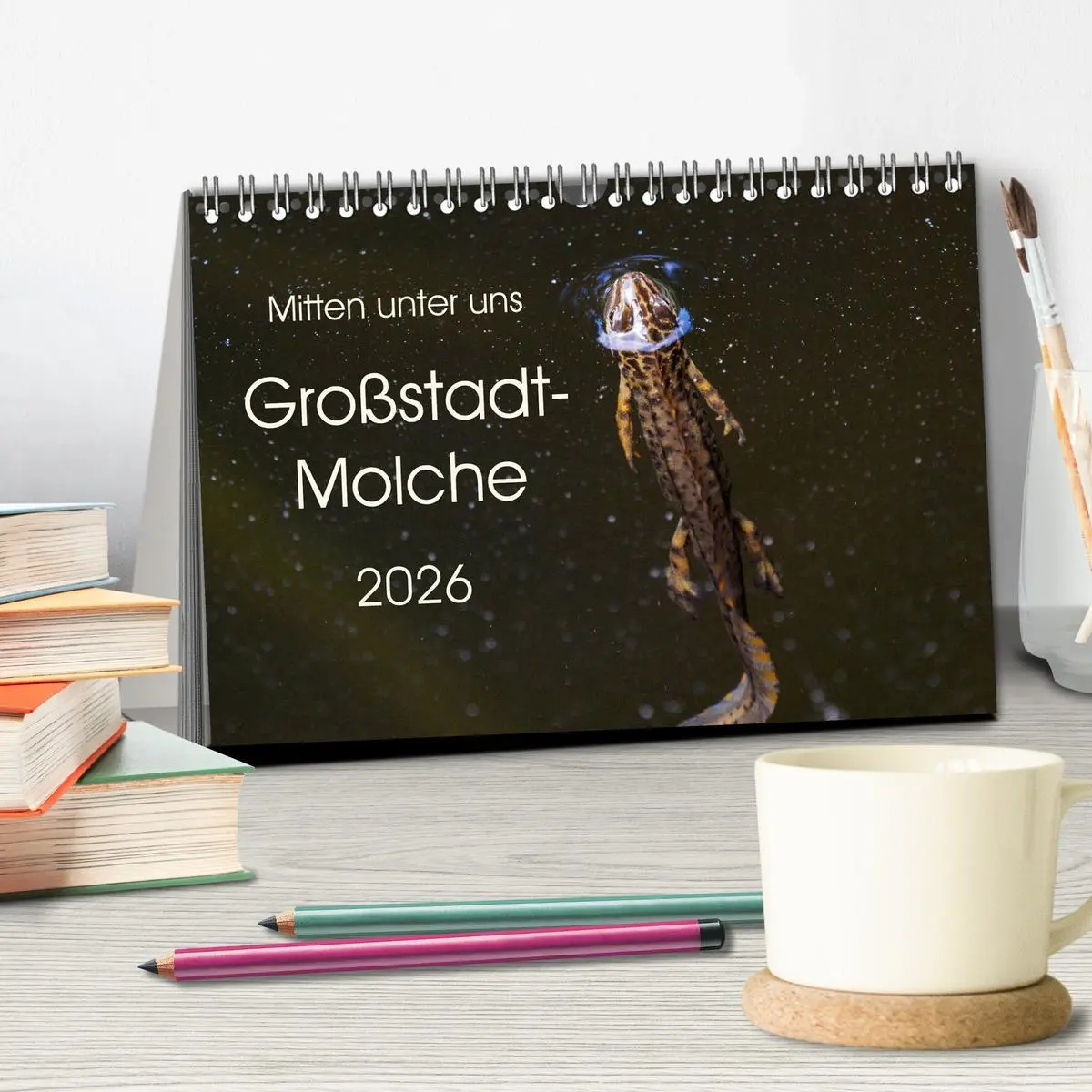 Bild: 9783457874066 | Mitten unter uns - Großstadt-Molche (Tischkalender 2026 DIN A5...